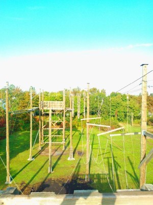 Seilgarten grün und blau